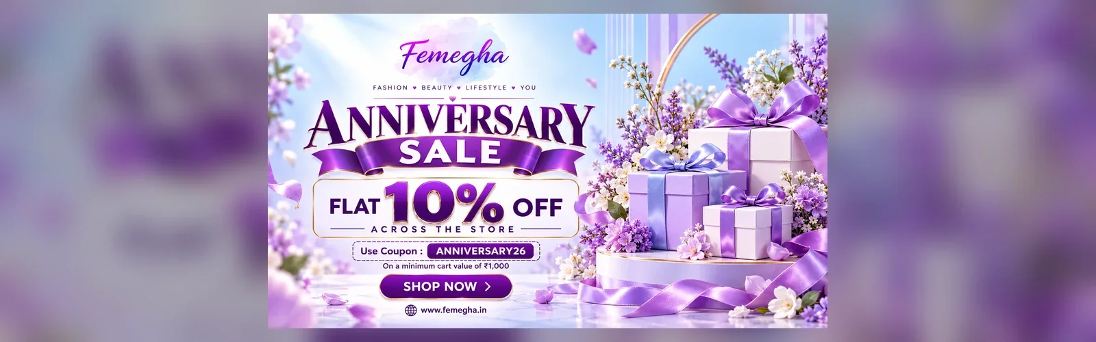 Femegha Anniversary Sale