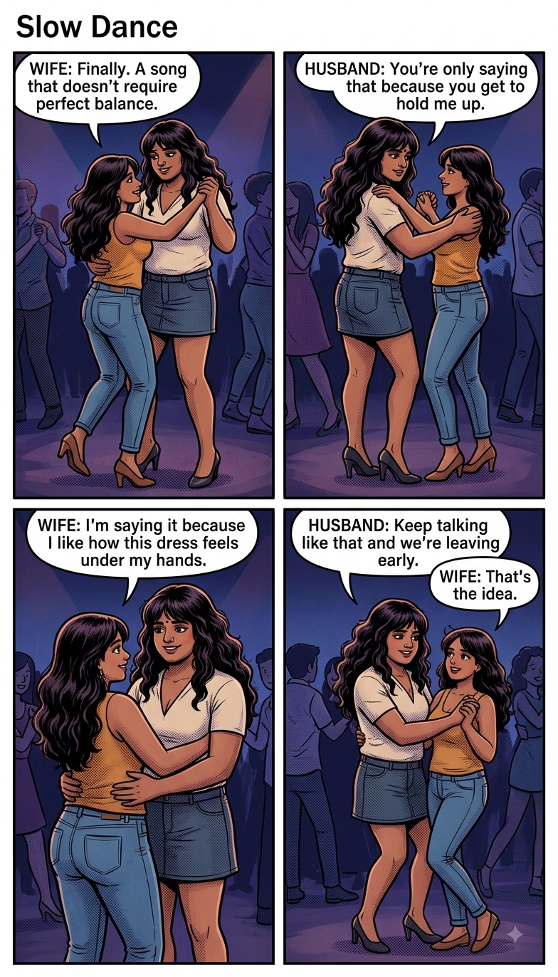 Slow dance with wife
