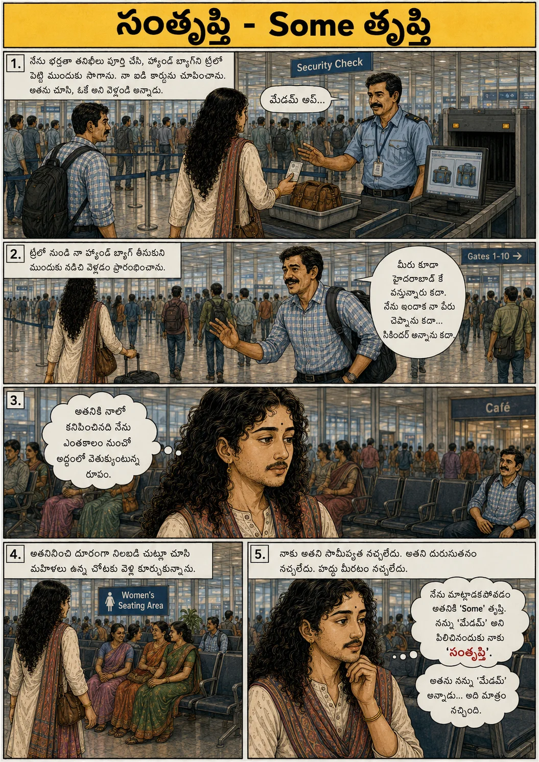 సంతృప్తి  - SOME తృప్తి (iN A JOURNEY) ,మొదటి భాగం - Slide 4